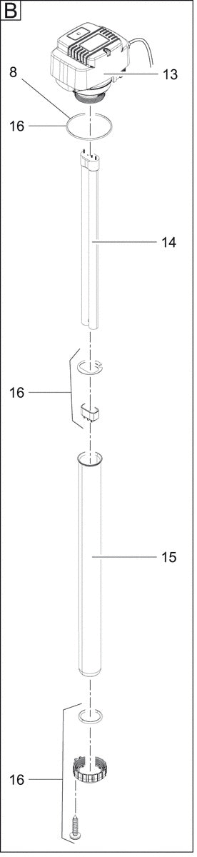 Verv. draaihendel FiltoClear 12000-30000