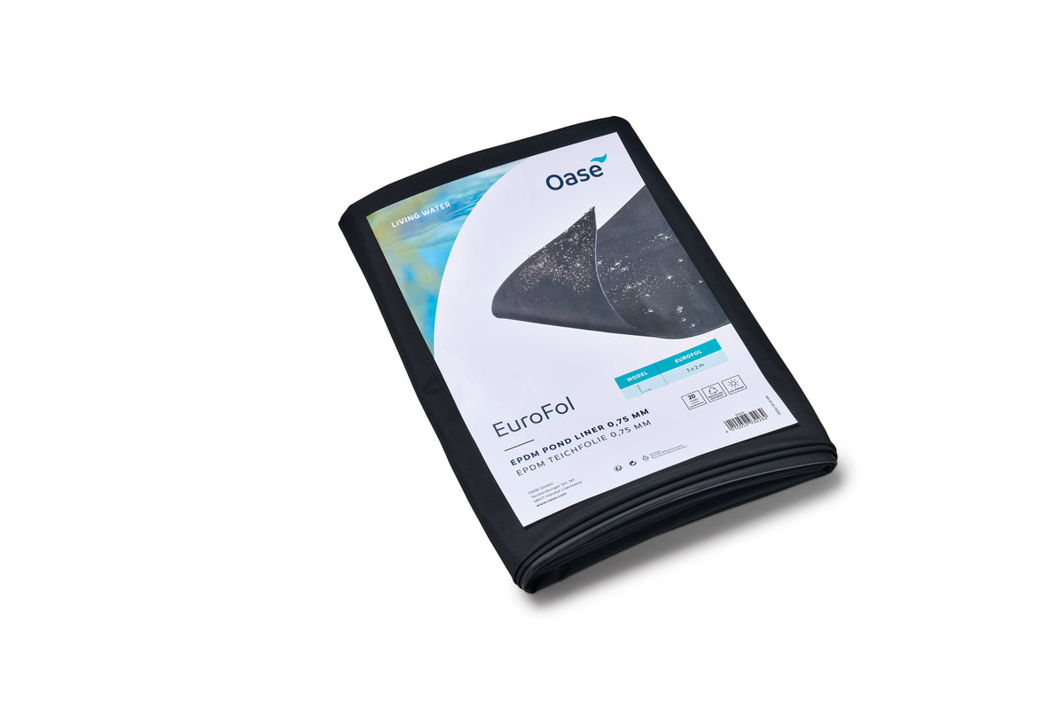 Oase EuroFol EPDM vijverfolie 2 x 3 m - 0,75 mm dik, vis- en plantvriendelijk