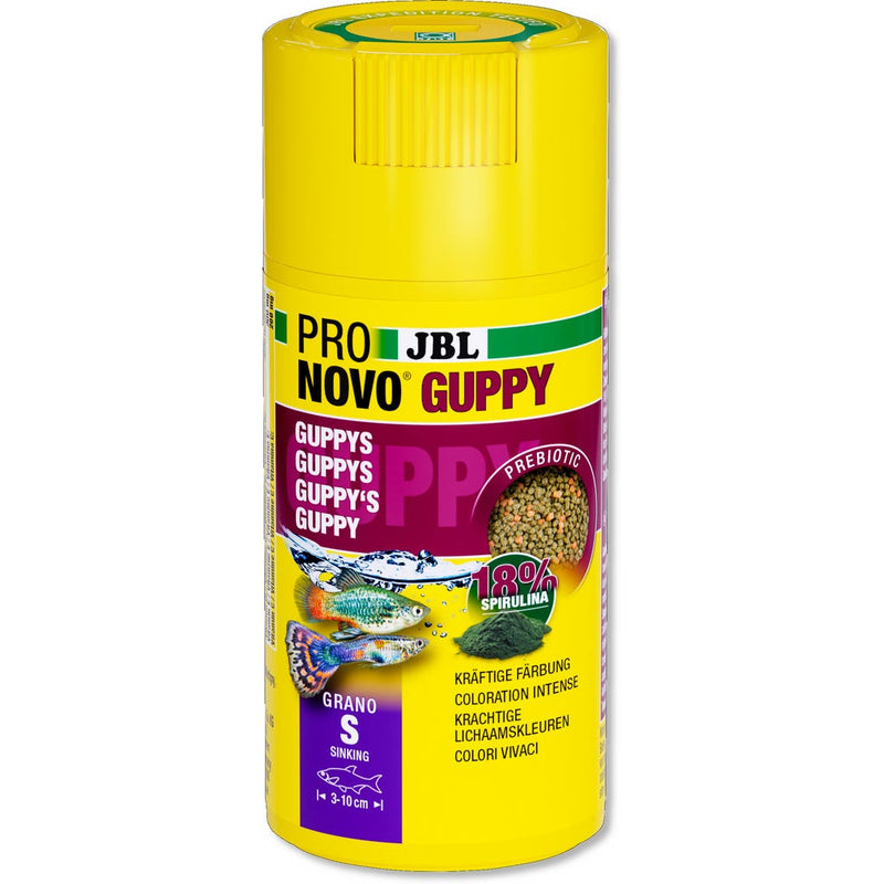 JBL ProNovo Guppy Grano S Click Guppyvoer 100ml (3-10 cm), Aquariumvoer bij Vijvercentrum