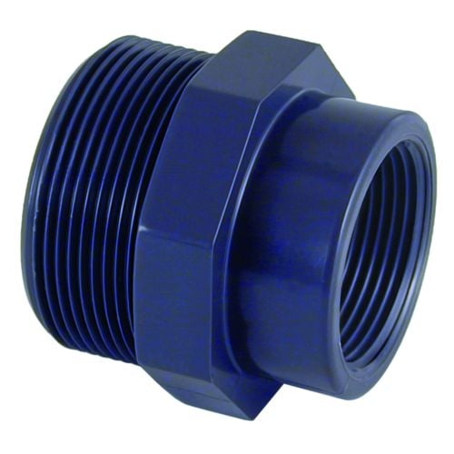Cepex soknippel 3/8 inch buitendraad x 1/2 inch binnendraad PN10 | Cepex productafbeelding, PVC Hulpstuk bij Vijvercentrum