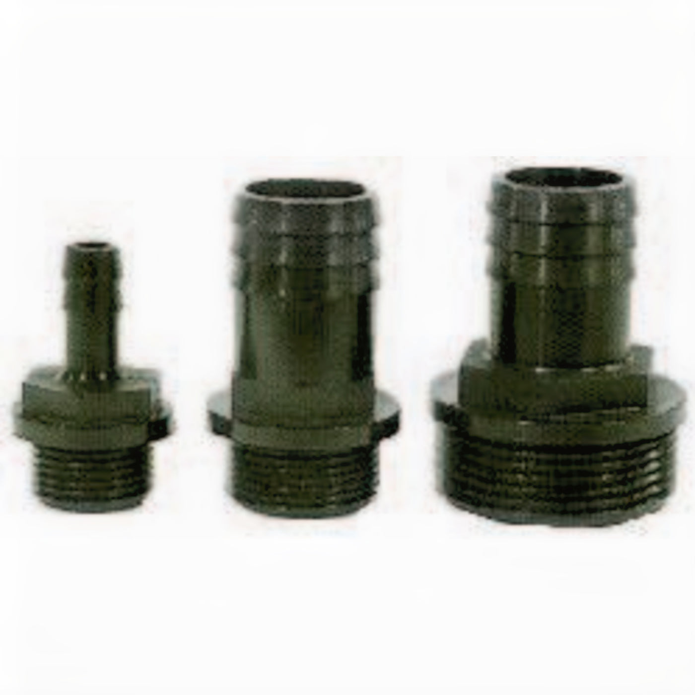 Europond slangpilaar buitendraad 1/4 inch x tule 8 mm PP zwart
