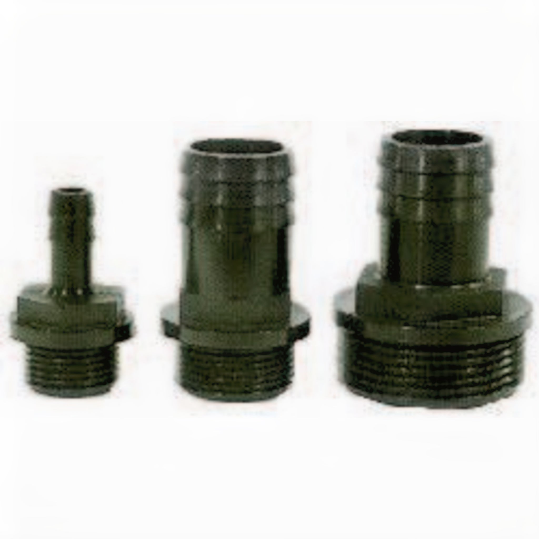 Europond slangpilaar buitendraad 1/4 inch x tule 8 mm PP zwart