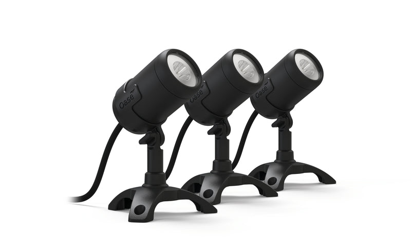 Oase LunAqua Connect M Set 3 - vijververlichting met 3 LED spots warm wit productafbeelding, detailaanzicht Onderdelen