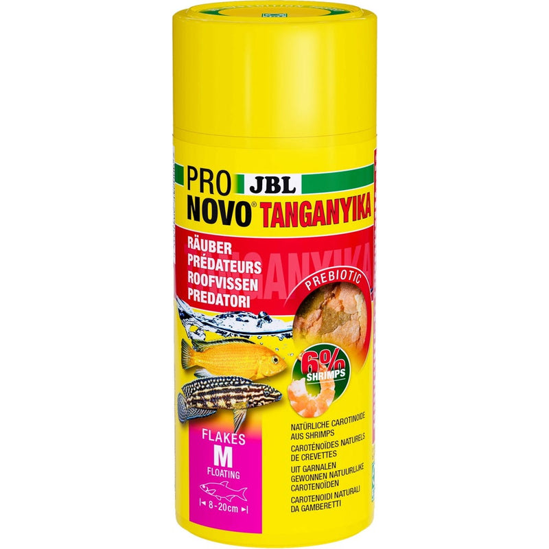 JBL ProNovo Tanganyika Flakes M Cichliden Vlokkenvoer 250ml (8-20 cm), Aquariumvoer bij Vijvercentrum