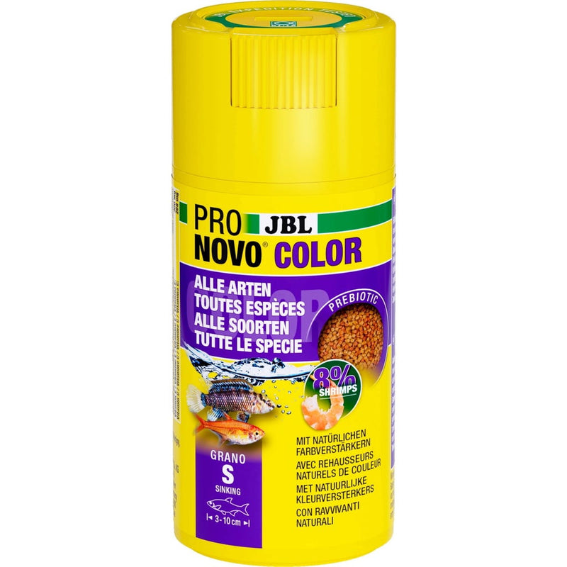 JBL ProNovo Color Grano S Click Aquariumvoer 100ml (3-10 cm), Aquariumvoer bij Vijvercentrum