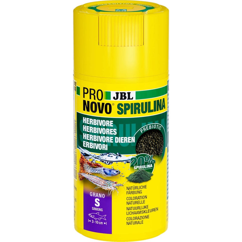 JBL ProNovo Spirulina Grano S Aquariumvoer 100ml (3-10 cm), Aquariumvoer bij Vijvercentrum