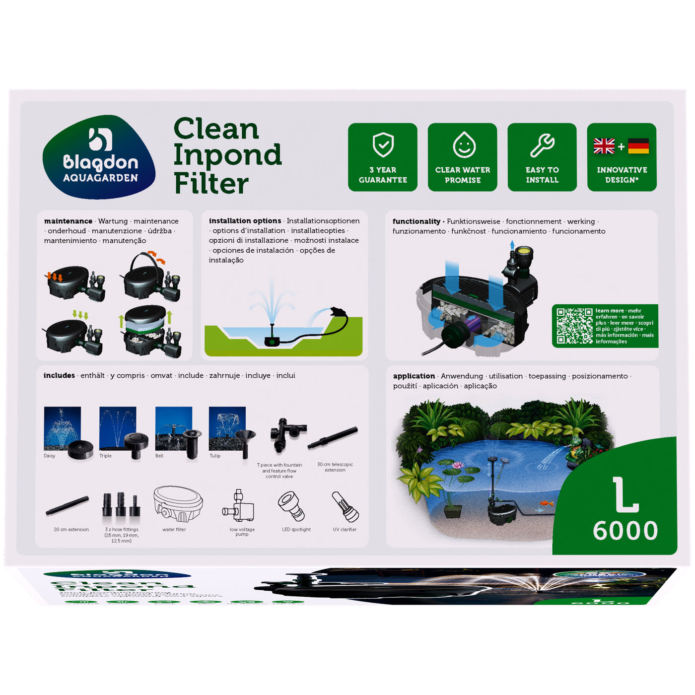 Blagdon Aquagarden Clean Inpond Filter L (6000)