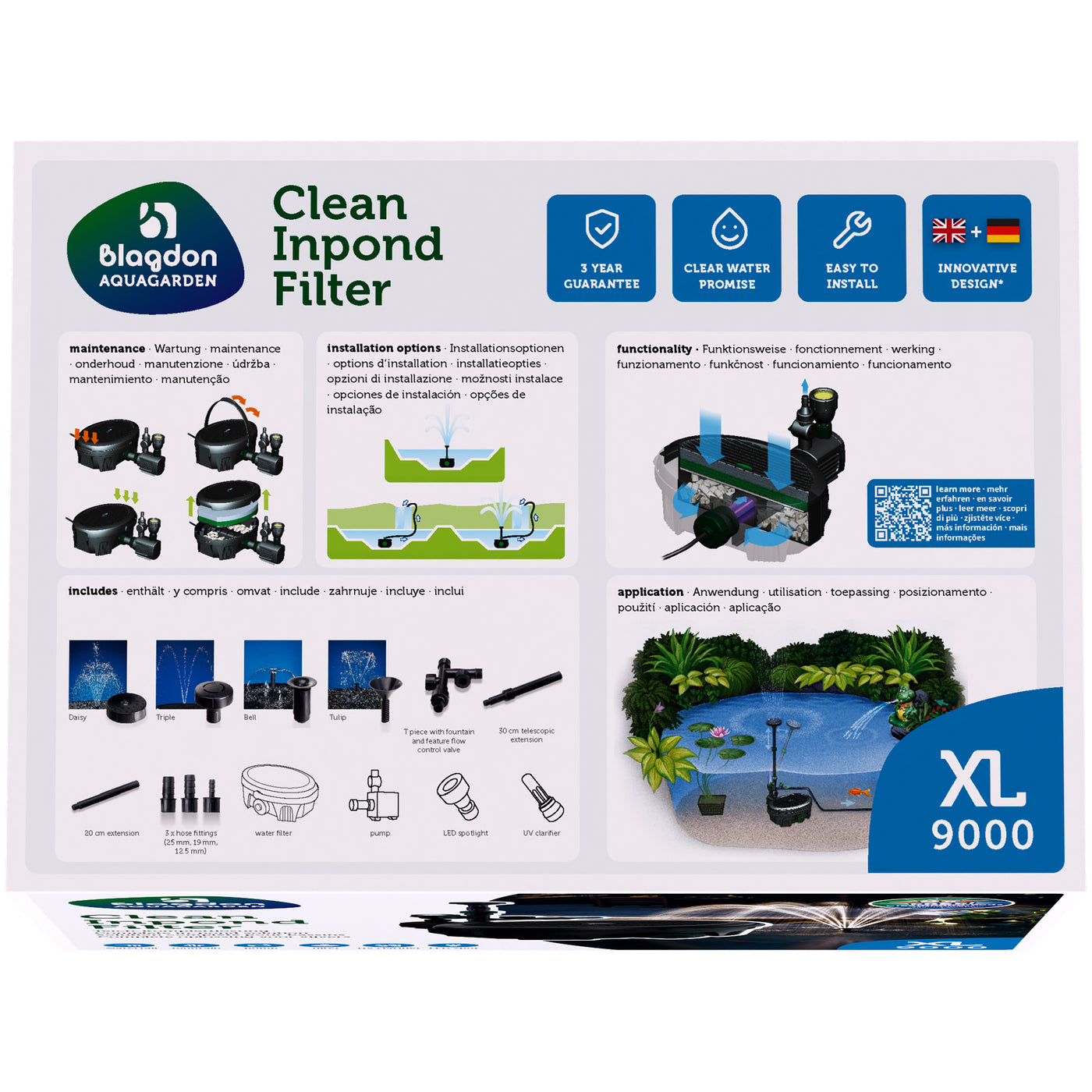 Blagdon Aquagarden Clean Inpond Filter XL (9000)