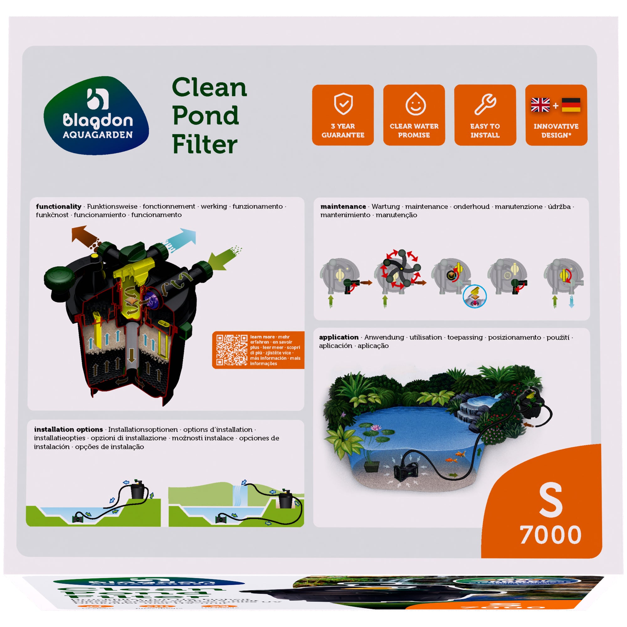 Blagdon Aquagarden Clean Pond Filter S (7000)
