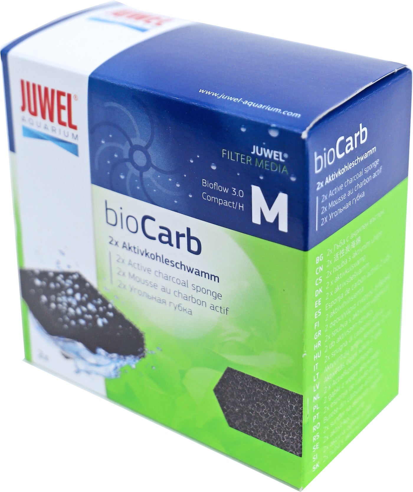 Juwel Koolpatroon Bioflow 3.0 Compact - BioCarb actieve kool spons 2 stuks