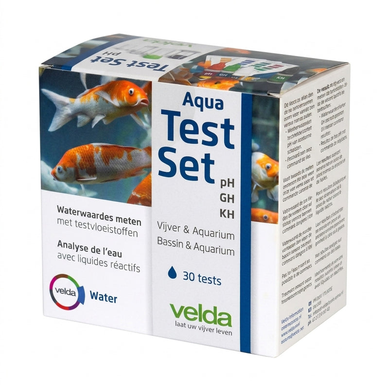 Velda Aqua Test Set pH-GH-KH - Druppeltest voor vijver- en aquariumwater, afbeelding 3 Watertest