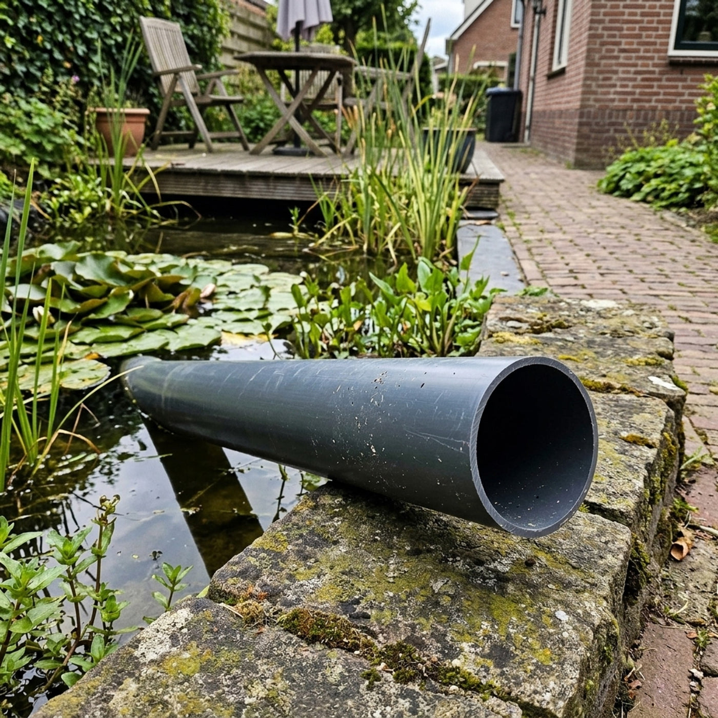 Europond Hogedruk PVC Buis 63 mm 90-95 cm - drukbuis PN16 voor vijverleidingen