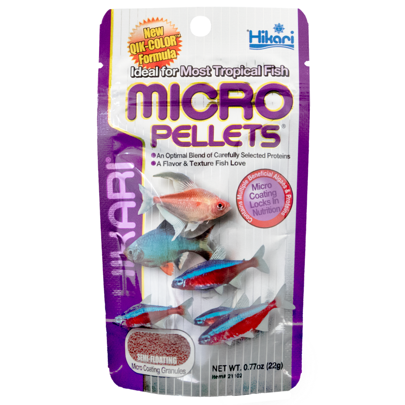 Hikari Micro Pellets 22 gram - Langzaam zinkend visvoer voor kleine tropische vissen, afbeelding 2 Visvoer