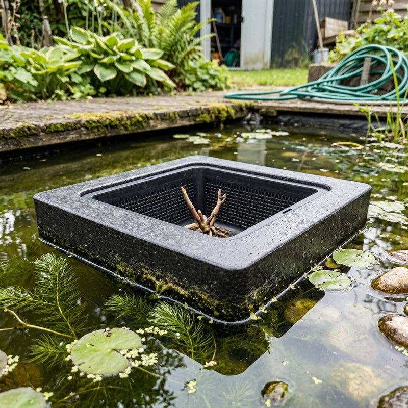 Superfish Floating Island 25x25x5 cm - Drijvende plantenmand voor op de vijver, afbeelding 2 Drijvend planteneiland