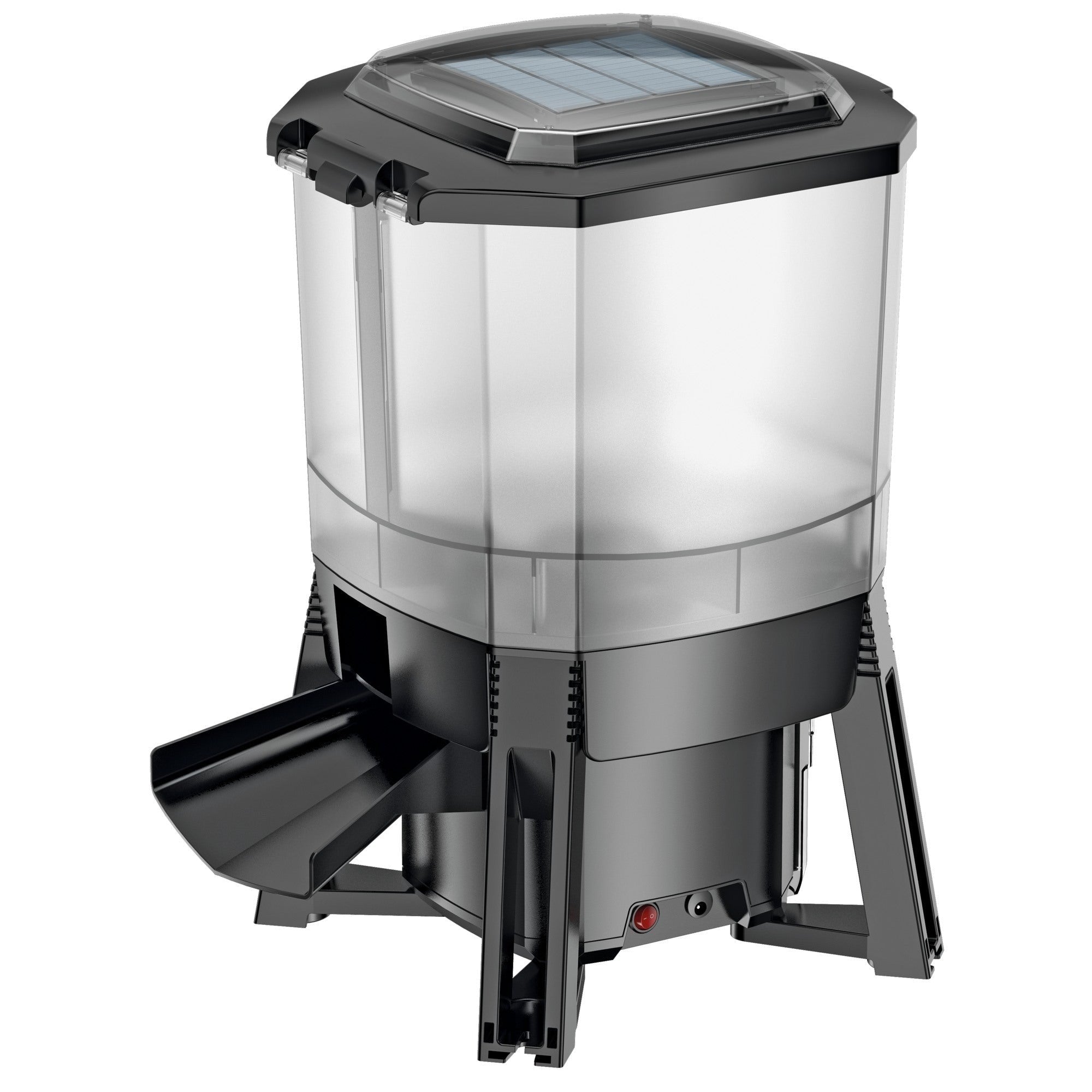 Superfish Solar Fish Feeder voerautomaat op zonne-energie met 6 liter reservoir - Automatisch vijvervissen voeren op zonne-energie