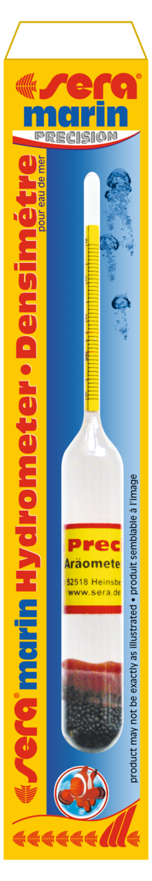 Sera Marin Areometer - Glazen hydrometer voor zoutgehalte meten in zeewateraquaria