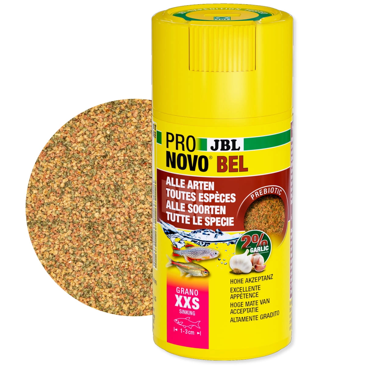 JBL ProNovo Bel Grano XXS Aquariumvoer 100ml (1-3 cm)