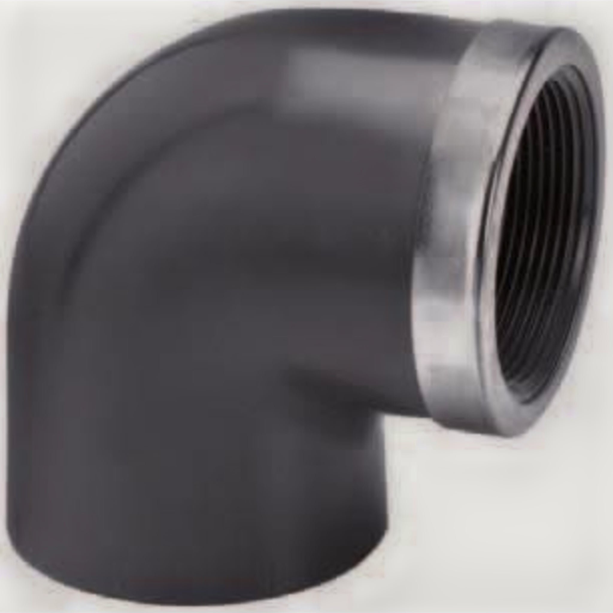 Effast Knie 90 graden PVC lijm x binnendraad met RVS ring 20 mm x 1/2 inch