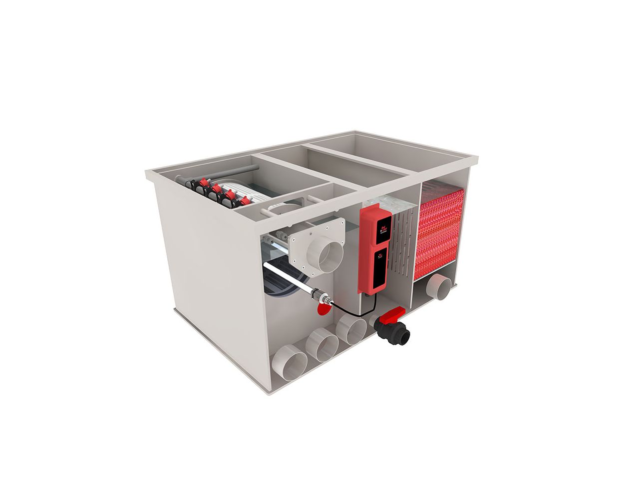 Red Label Combi Joy Filter - trommelfilter met biokamer inclusief filtermedia