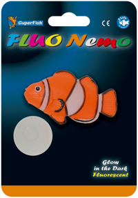 Superfish Fluo Nemo - Fluorescerende clownvis aquariumdecoratie, miniatuur 2