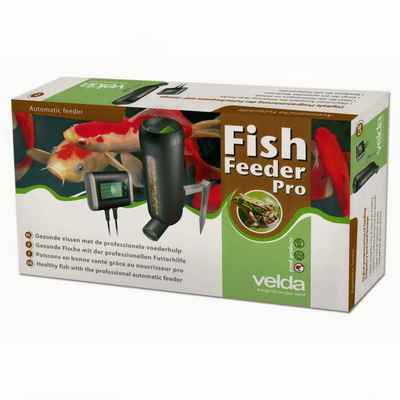 Velda Fish Feeder Voerautomaat Pro - productfoto, Koivoer Basis bij Vijvercentrum