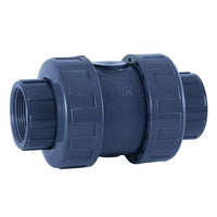 PVC terugslagklep met veer 3/4 inch binnendraad PN16, miniatuur 2