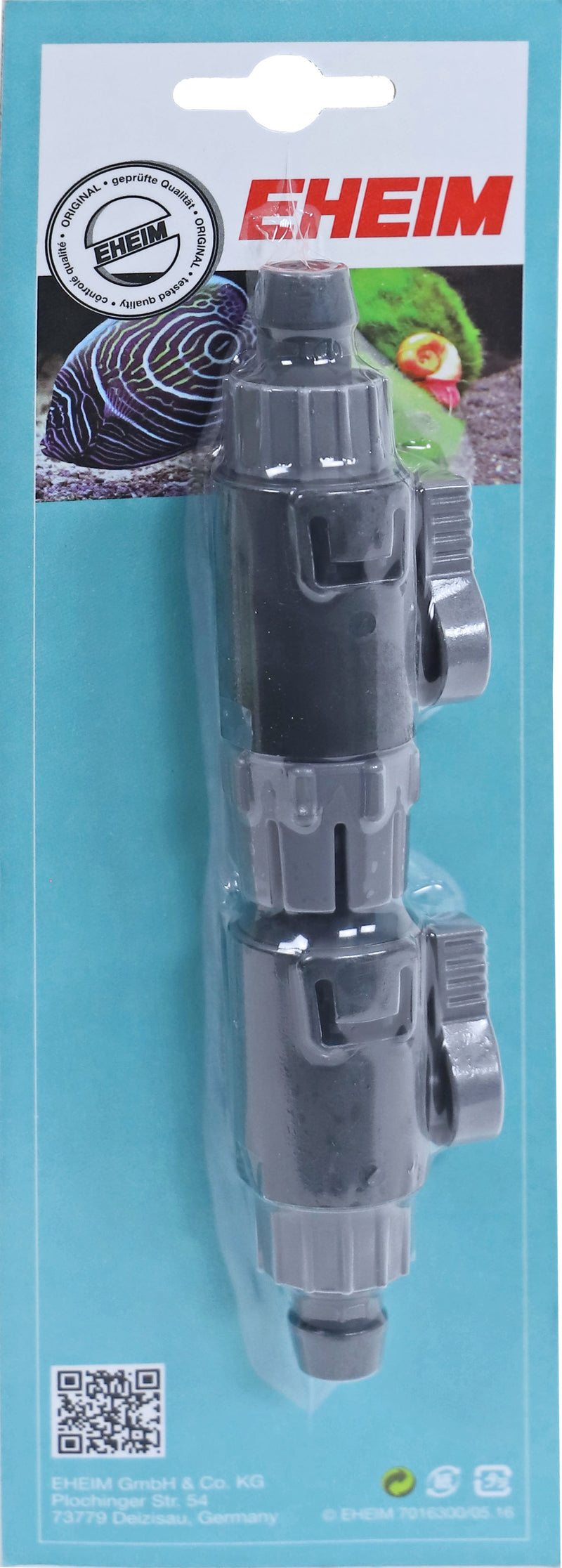 Eheim Dubbele Slangkraan 12/16 mm - dubbelkraan voor aquariumslang, afbeelding 2 Aquarium Toebehoren
