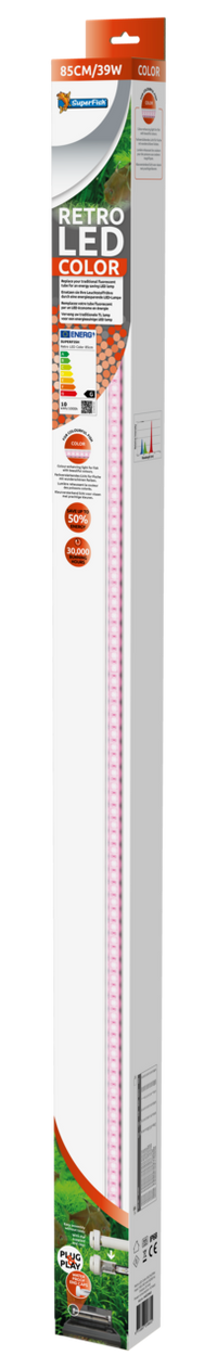 Superfish Retro LED Color T5 85 cm 39W - kleurversterkende LED-buis voor T5 aquariumarmaturen, miniatuur 2