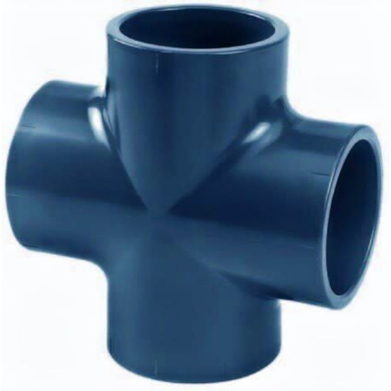 Aquaforte PVC Kruisstuk Lijm 16 mm - 4-weg verbinding voor vijverleidingen, Leidingwerk bij Vijvercentrum