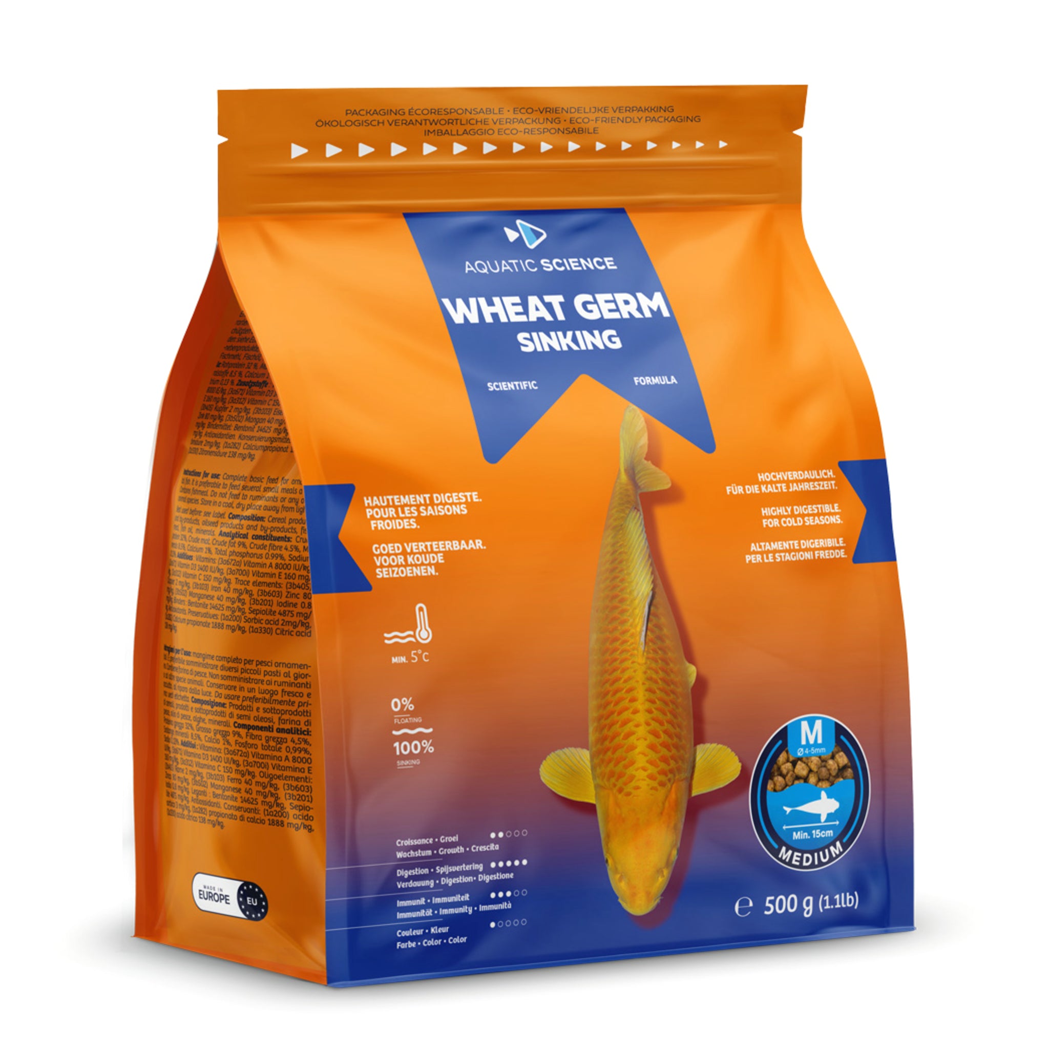 Aquatic Science Wheat Germ Sinking Medium 0,5kg - productfoto