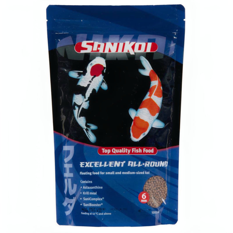 Sanikoi Excellent All-Round 6mm (1 Liter) - productfoto, Koivoer Basis bij Vijvercentrum