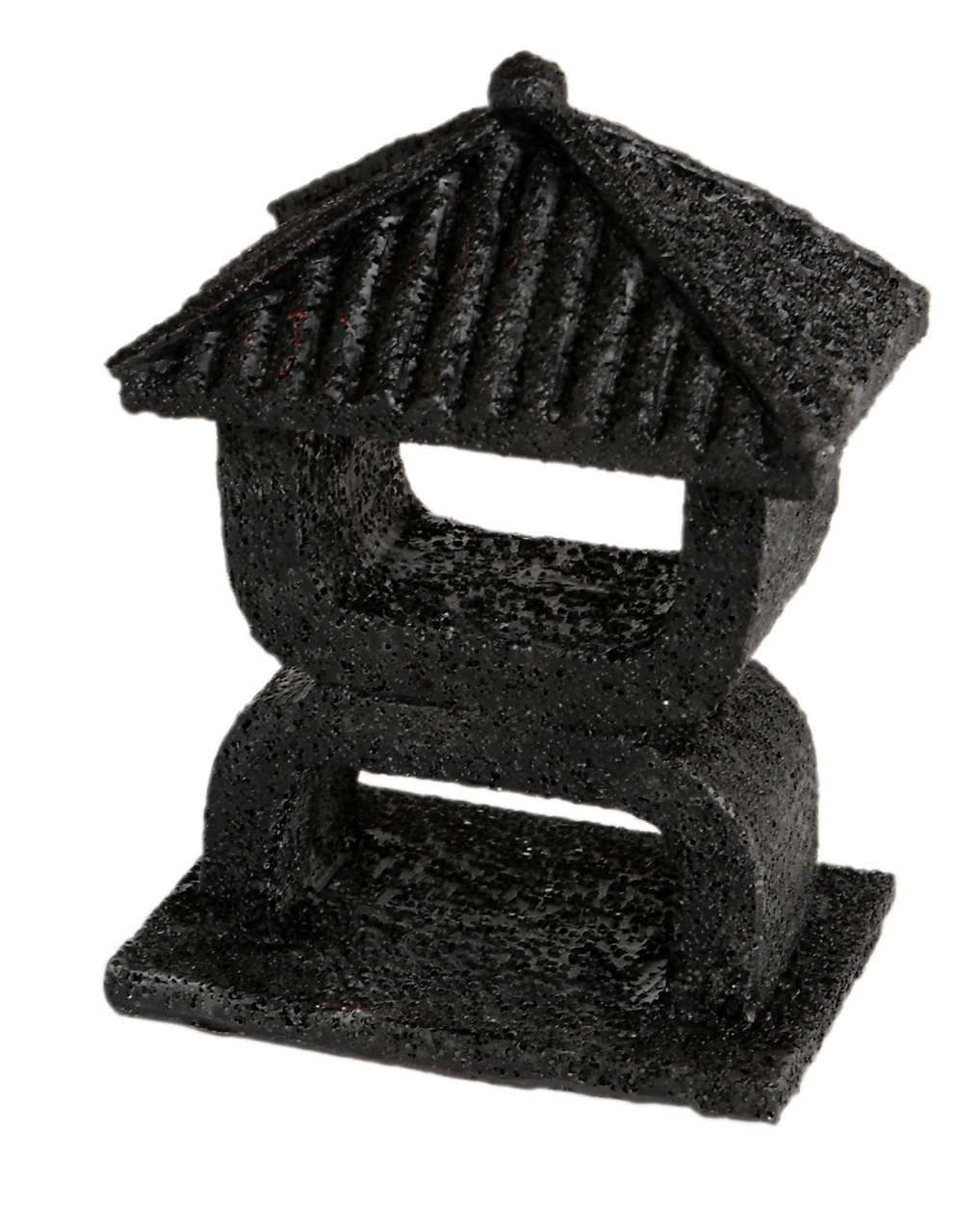 Superfish Zen Deco Mini Temple zwart aquarium ornament