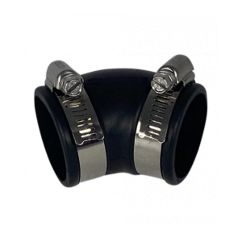 Air Aqua Flexibele rubber bocht (45°) 50mm - productfoto — PVC Hulpstuk bij Vijvercentrum