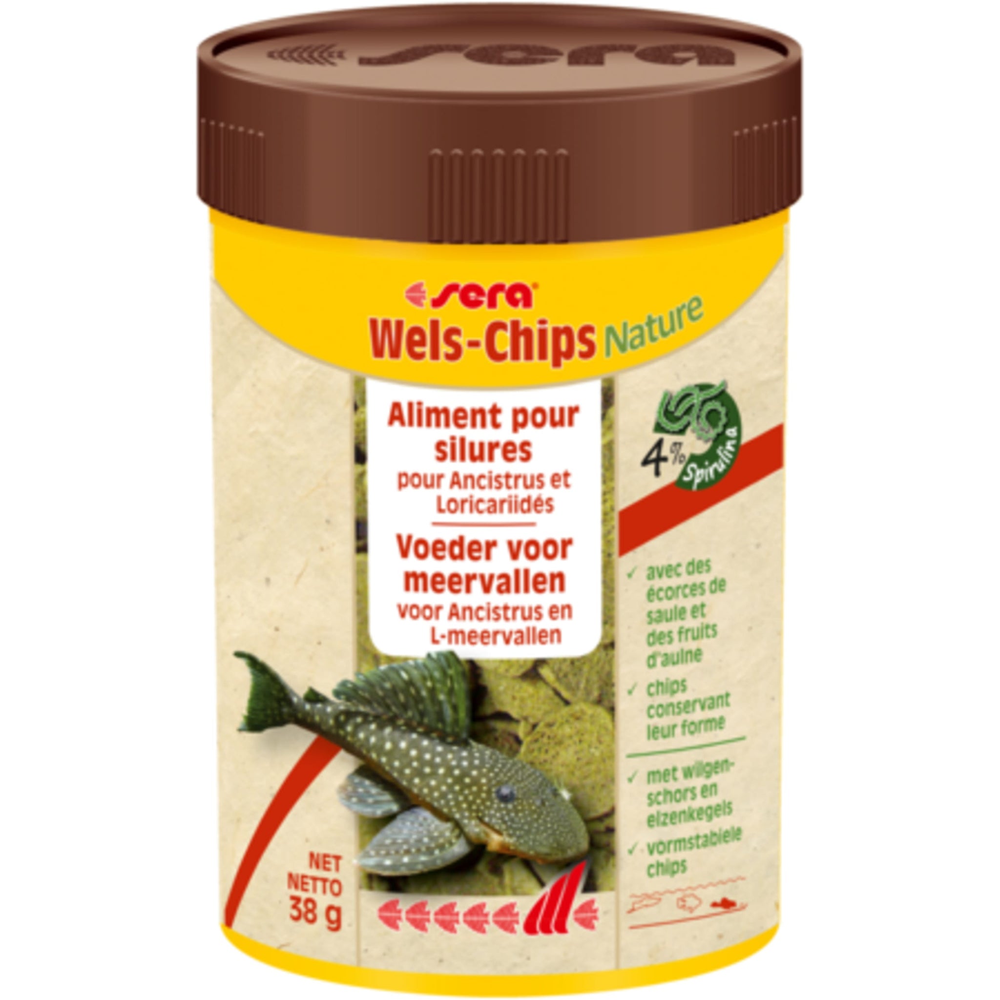 Sera Wels-Chips Nature 100 ml (38 g) - productfoto