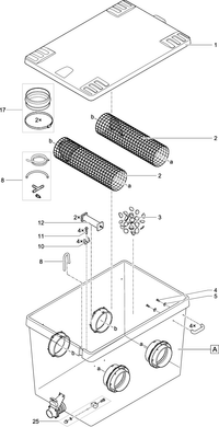 Oase Gitterbuis XL Moving Bed - vervangonderdeel nr. 2 voor ProfiClear Premium XL, miniatuur 2