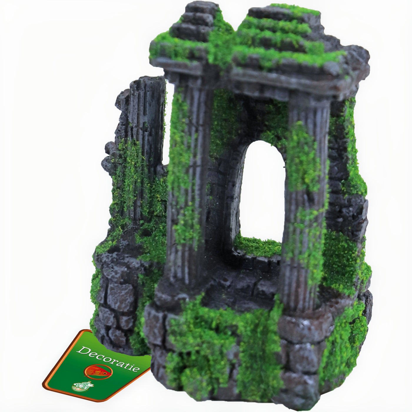 Boon Ornament Ruine 3x Zuil+Poort En Mos 14cm - productfoto