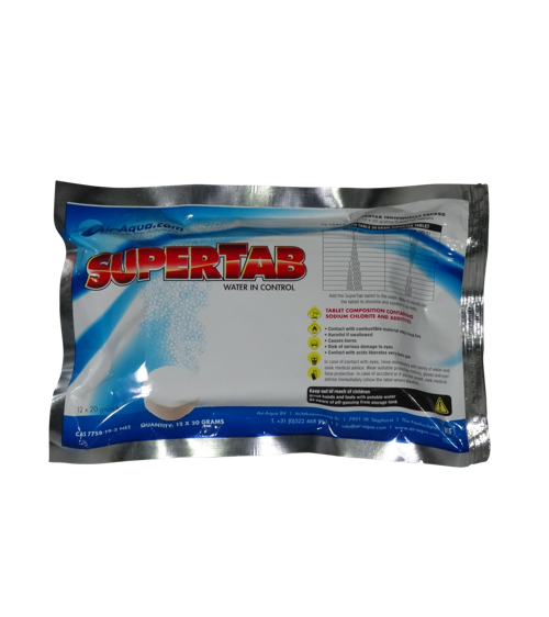 SuperTab - Chloordioxide - 25x12 (300) Tabs x 20 gram - 10%, afbeelding 3 Waterbehandeling