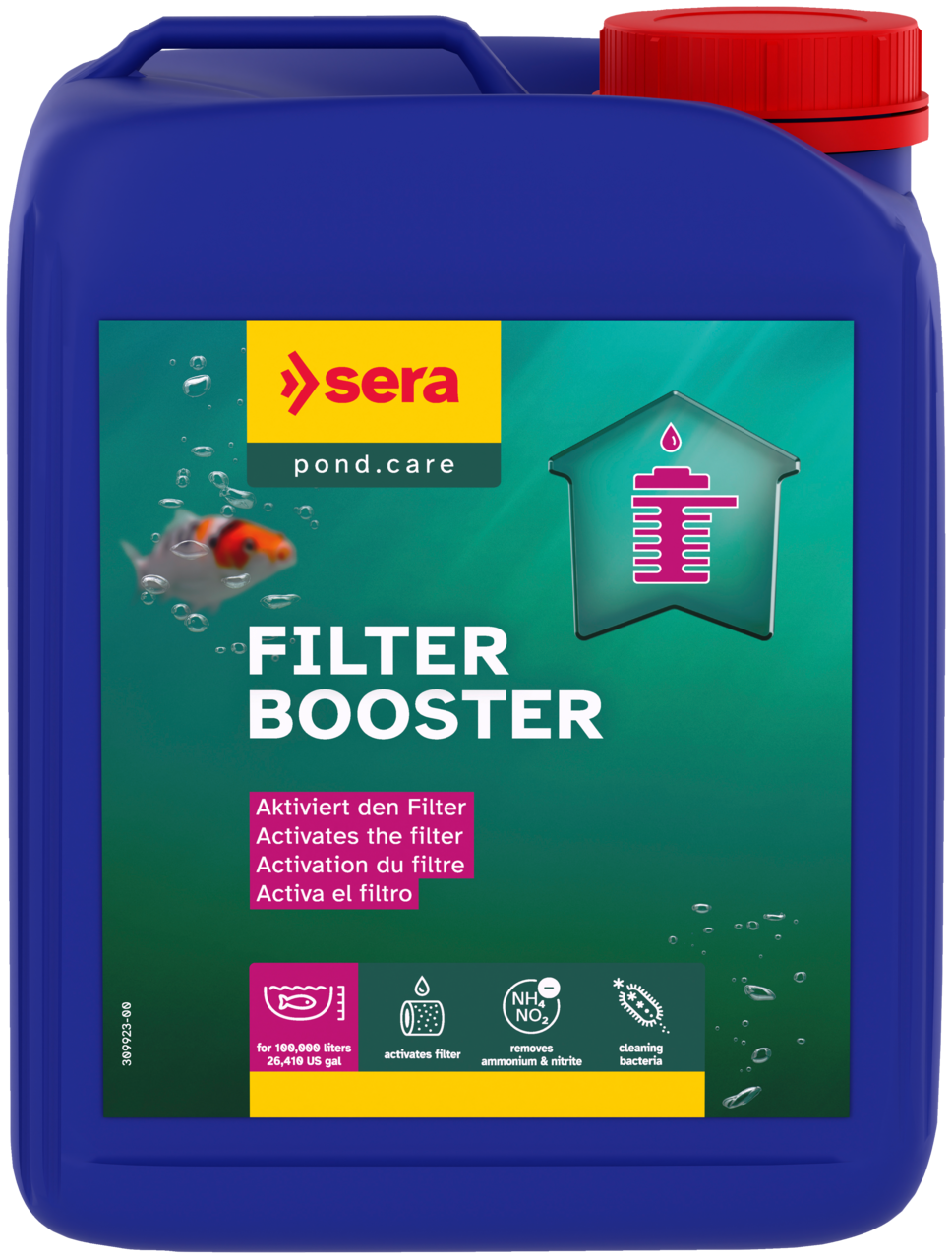 Sera Pond Filter Booster 2,5 L - filterbacteriën voor vijverfilters verpakking