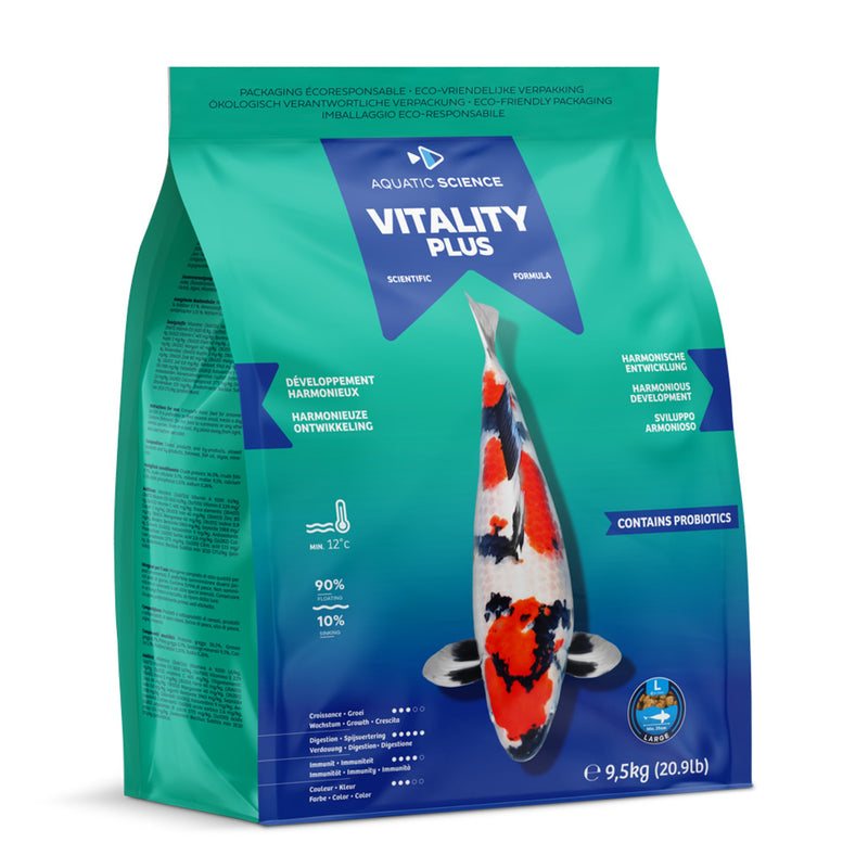 Aquatic Science Vitality Plus Large 9,5kg - productfoto, Supplement bij Vijvercentrum
