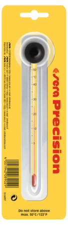 Sera Precisiethermometer - glazen aquariumthermometer met zuignap