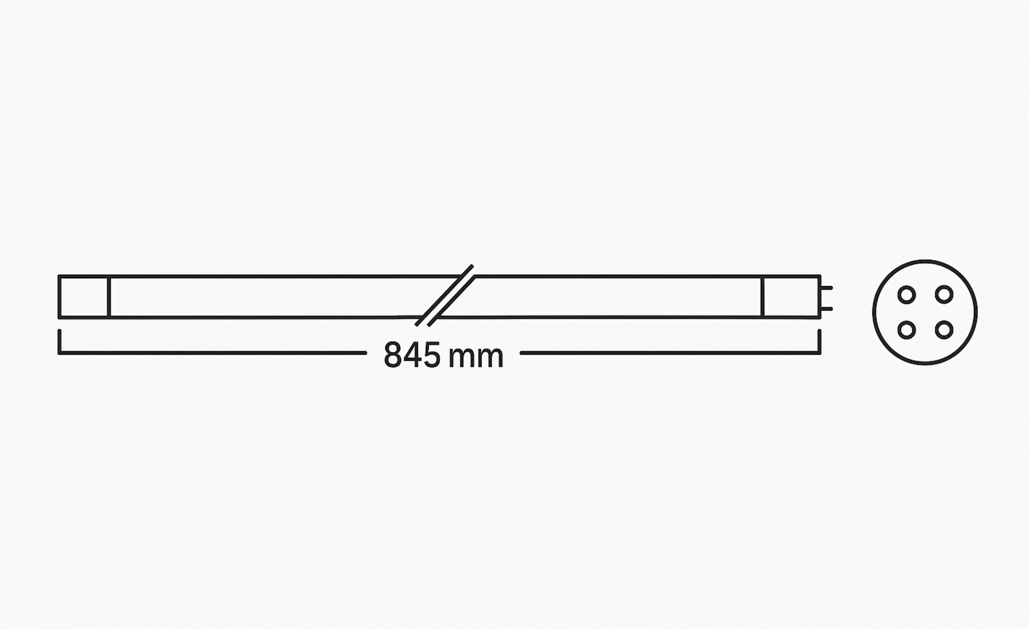 Philips 40 Watt - T5 - Witte fitting - lengte 845mm - UVC Vervangingslamp - afbeelding 2