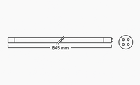 Philips 75 Watt - T5 - Witte fitting - lengte 845mm - UVC Vervangingslamp - afbeelding 2, miniatuur 2