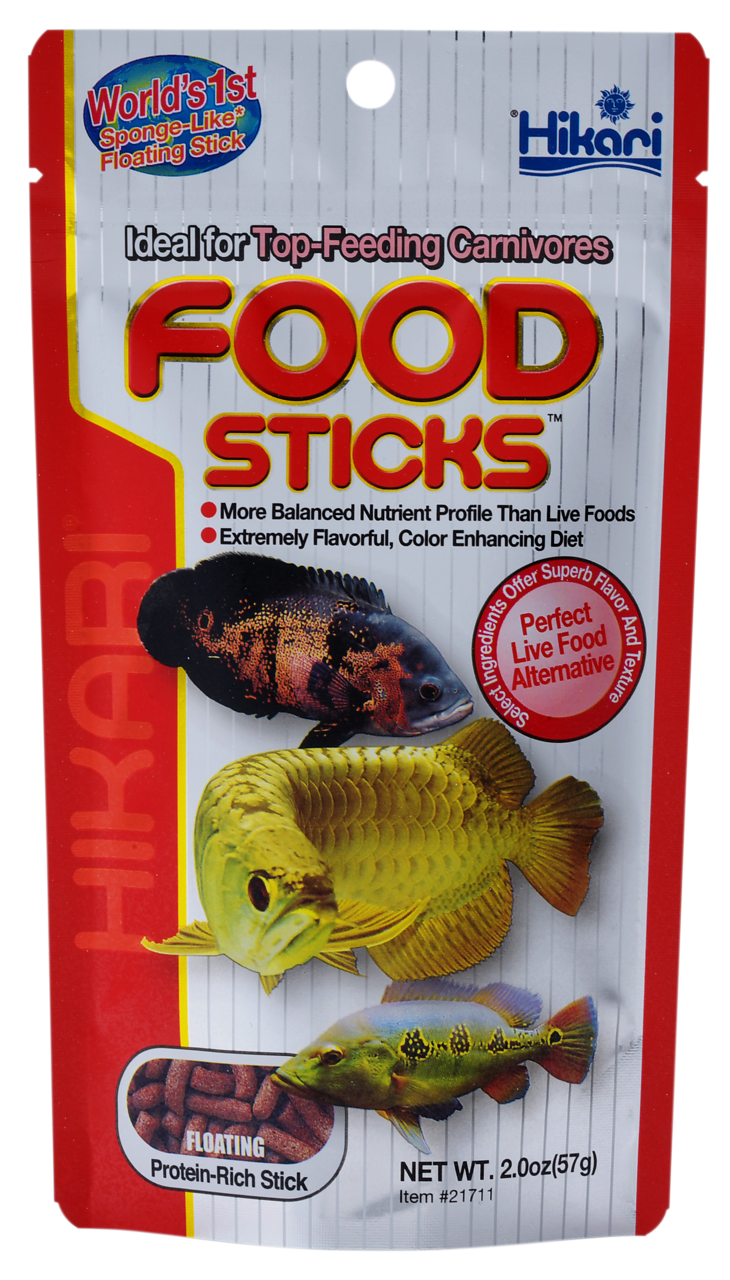 Hikari Food Sticks 57 gram - Drijvend staafvoer voor tropische siervissen, afbeelding 2 Visvoer