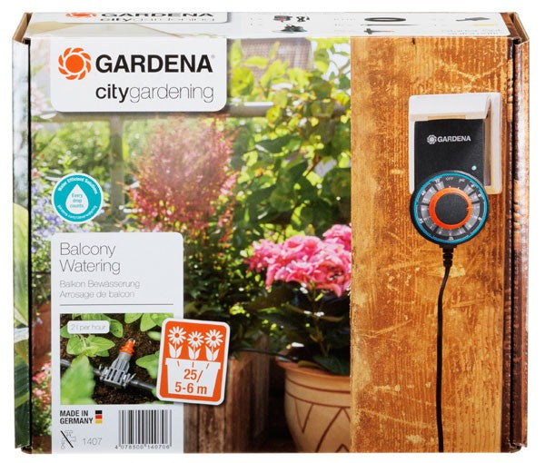 Gardena Volautomatische Bloembakbesproeiing Set - druppelirrigatie met timer, afbeelding 2 Tuingereedschap