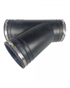 Air Aqua Flexibel Rubber Y-stuk 160 mm - EPDM splitter voor vijverleidingen