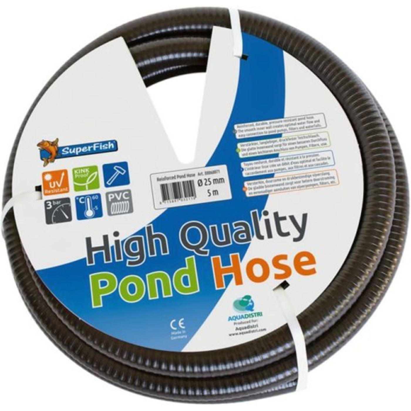 Europond Gewapende Slang 25 Mm/10m - productfoto