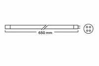Filtreau 80 Watt - T5 - Witte fitting - lengte 650mm - UVC Amalgaam Vervangingslamp - afbeelding 2, miniatuur 2