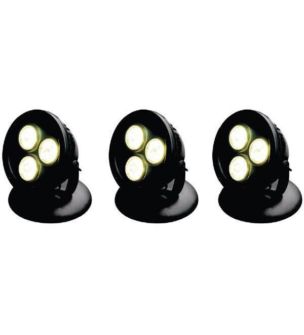 Vijver en tuin LED lamp 12 watt warm wit set van 3 stuks, afbeelding 3 Vijververlichting