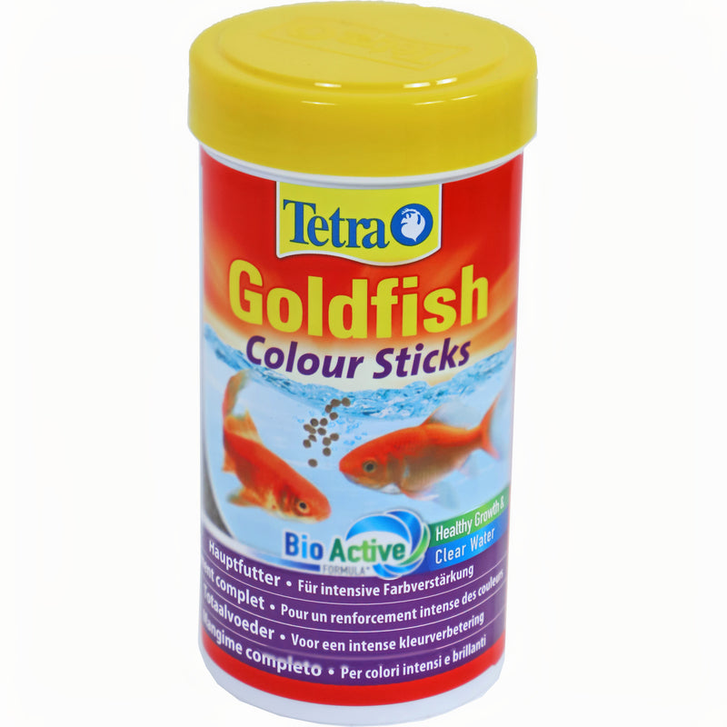 Tetra Goldfish Colour Sticks 250 ML - productfoto, Visvoer bij Vijvercentrum