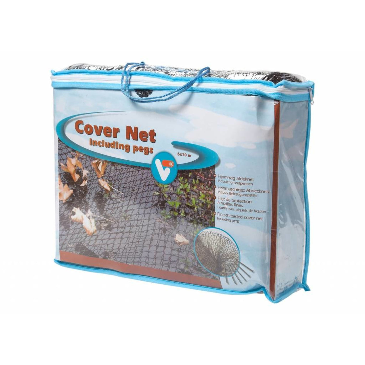 VT Cover Net Basic vijverafdeknet 6 x 10 m - inclusief 16 grondpennen